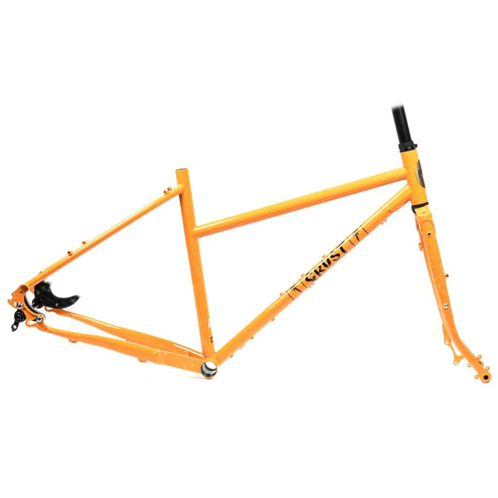 CRUST BIKES* evasion step through frame (orange speckle
