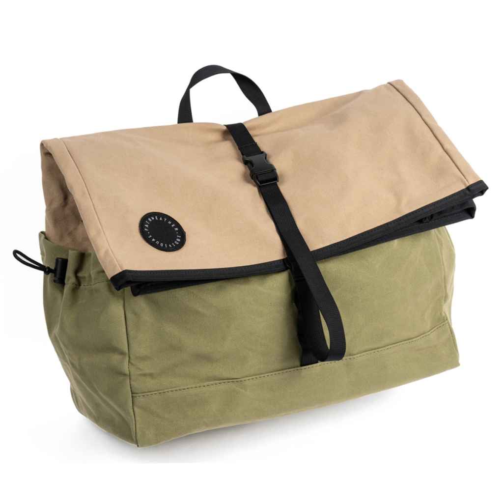アクセサリー FAIRWEATHER brompton bag wax mocha/green FAIRWEATHER* brompton bag (wax mocha/green) - BLUE LUG GLOBAL