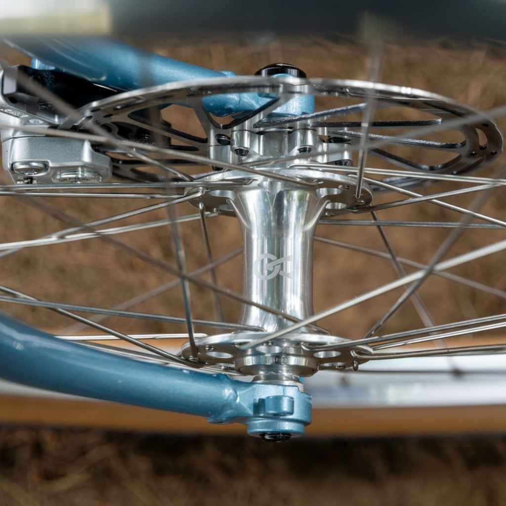 VELO ORANGE* disc hub front (silver) - BLUE LUG GLOBAL ONLINE STORE