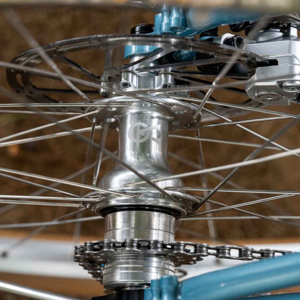 VELO ORANGE* disc hub rear (silver) - BLUE LUG GLOBAL ONLINE STORE