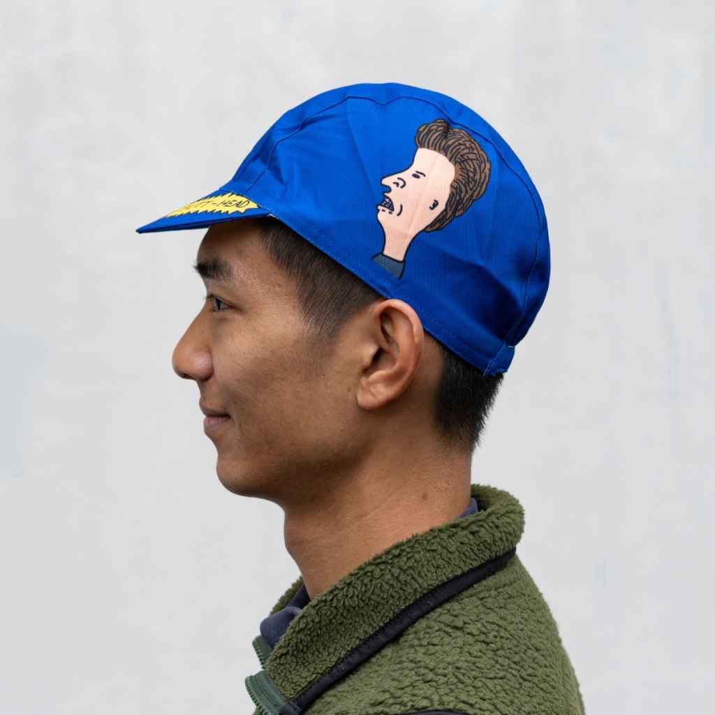 beavis and butthead bike helmet Cycling Cap Cycle Project Store One customer mentioned that the design on the hat started fading after a few washes Sharing The Hamburger Man head