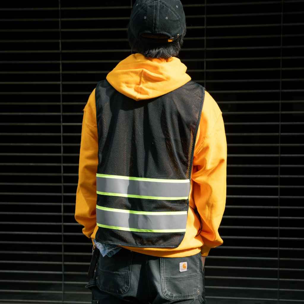 BLUE LUG* kangaroo safety vest (black) - BLUE LUG GLOBAL ONLINE STORE