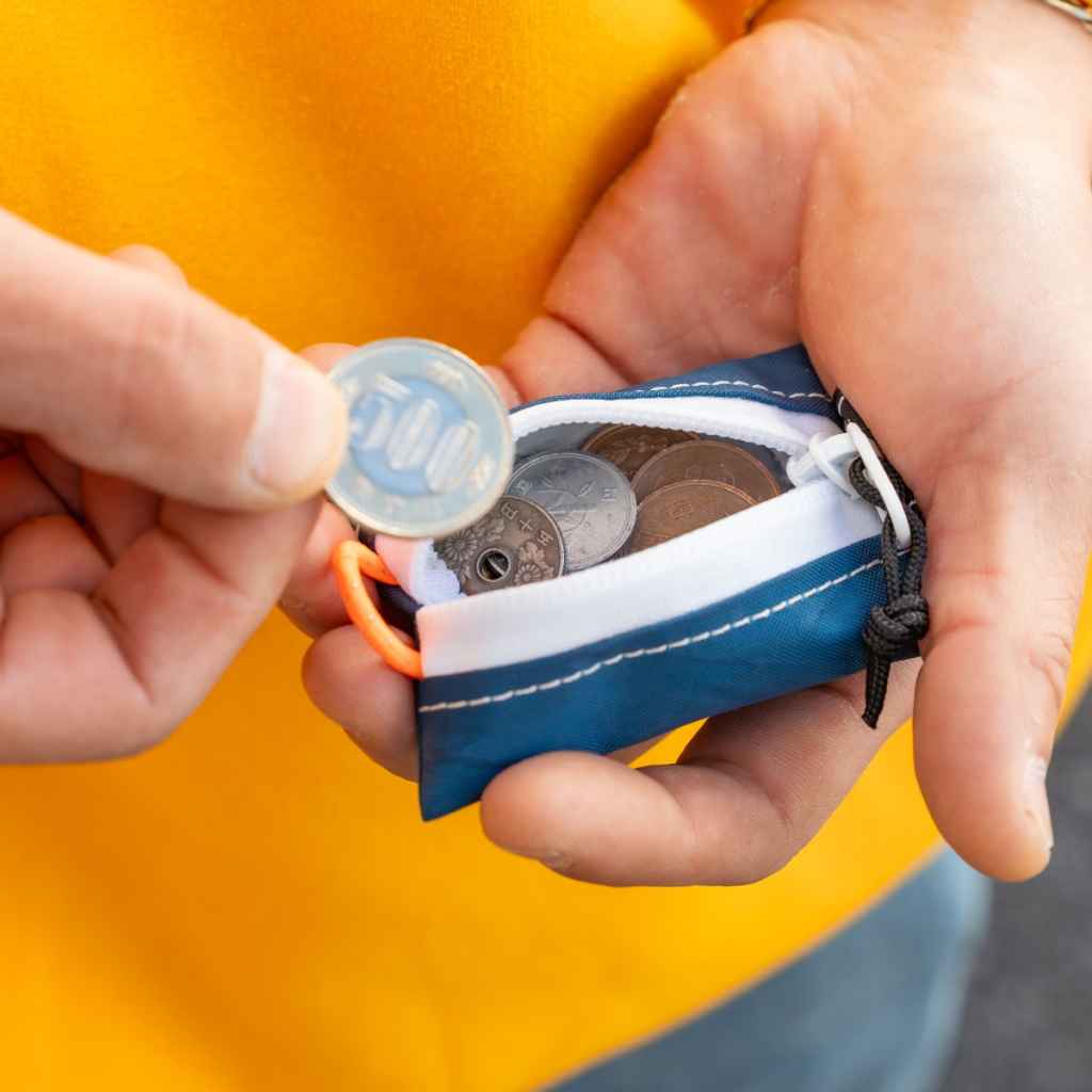 BLUE LUG* kozeni pouch (x-pac lavender/gray) - BLUE LUG GLOBAL