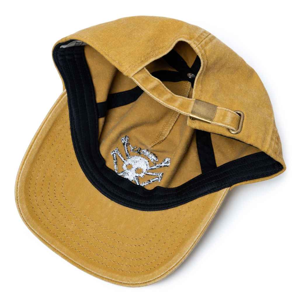 SURLY* skullet strap back hat (mustard) - BLUE LUG GLOBAL ONLINE STORE