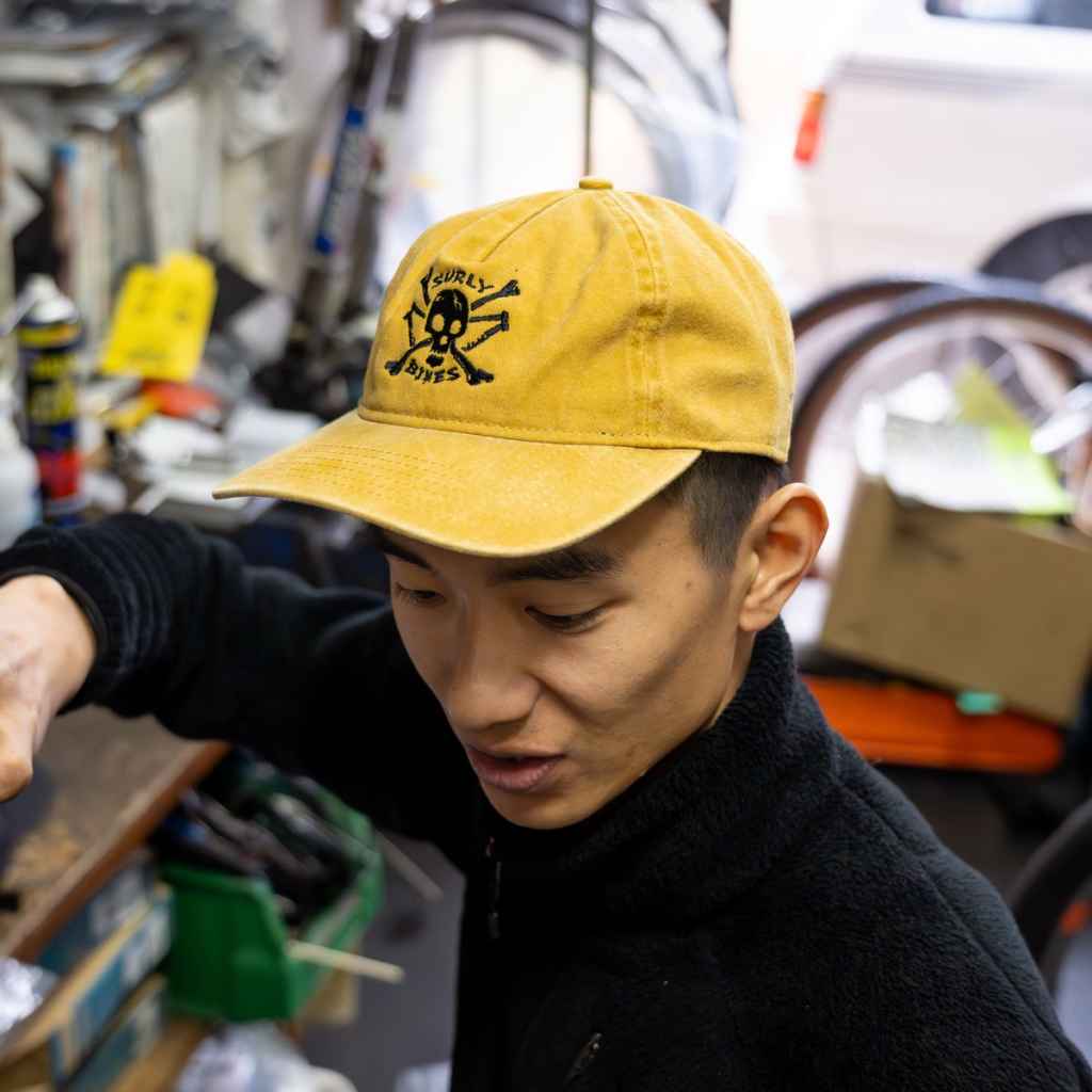 帽子 SURLY skullet strap back hat blue lug SURLY* skullet strap back hat (mustard) - BLUE LUG GLOBAL ONLINE STORE