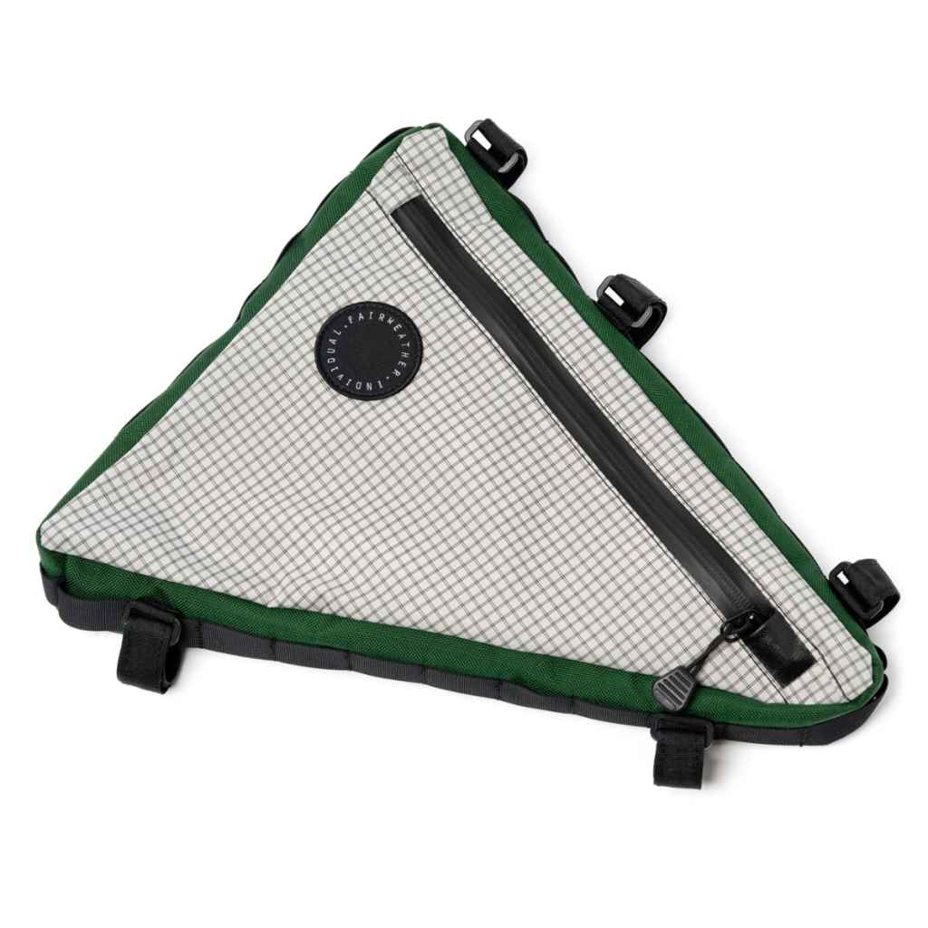 FAIRWEATHER* frame bag ADV (rip light gray/green) - BLUE LUG