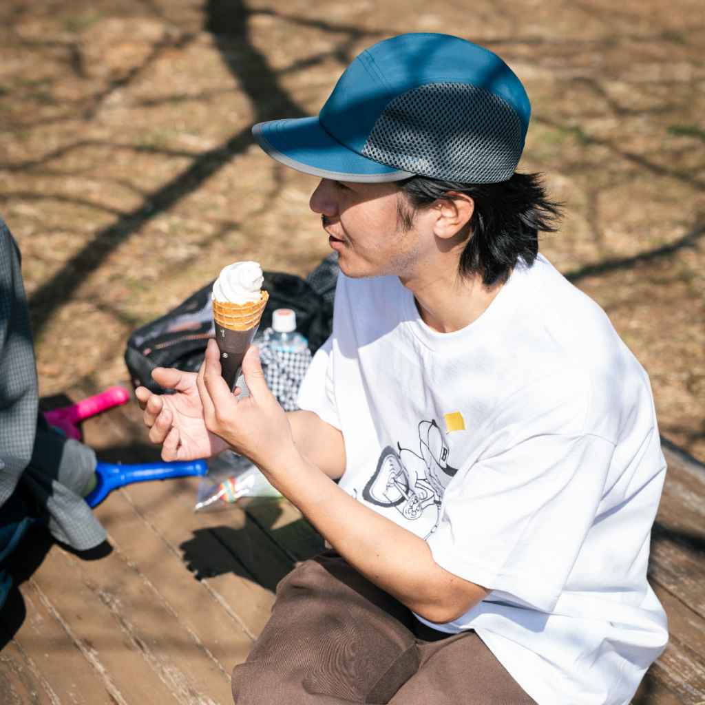 BLUE LUG* bicycle duckbill cap (black/mesh) - BLUE LUG GLOBAL
