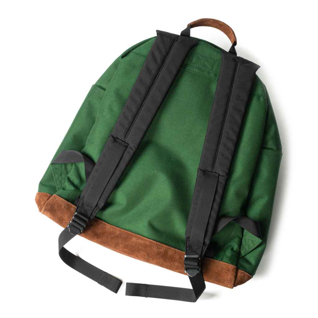 BLUE LUG* the day pack (cordura/forest green/suede) - BLUE LUG