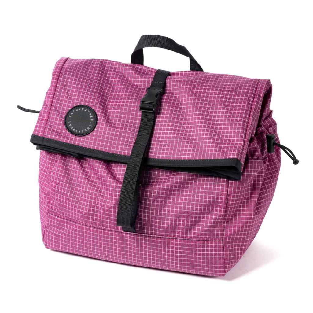 アクセサリー FAIRWEATHER brompton bag mini FAIRWEATHER* brompton bag mini (grid rip/purple) - BLUE LUG GLOBAL
