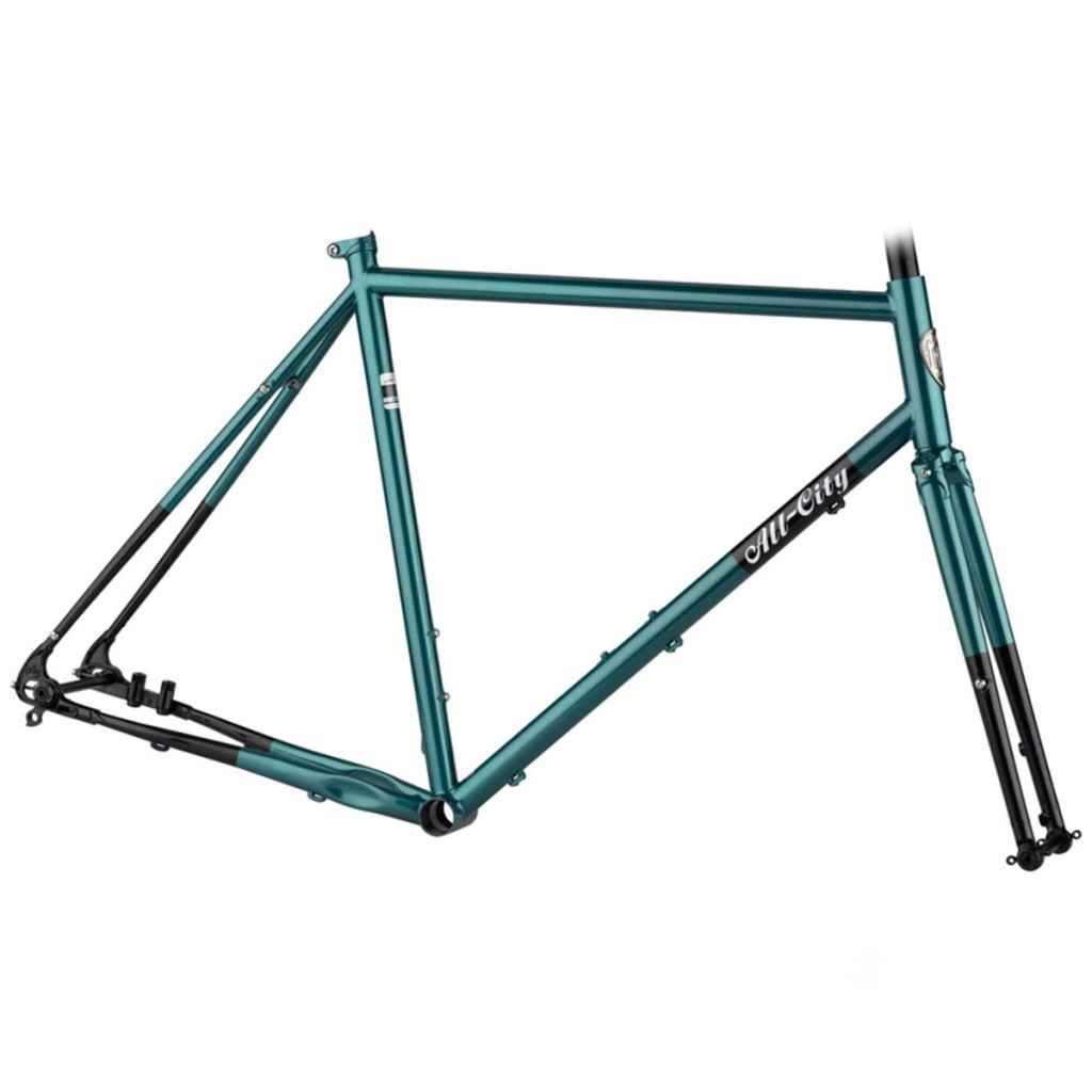 ALL-CITY* super professional frame set (night jade) - BLUE LUG