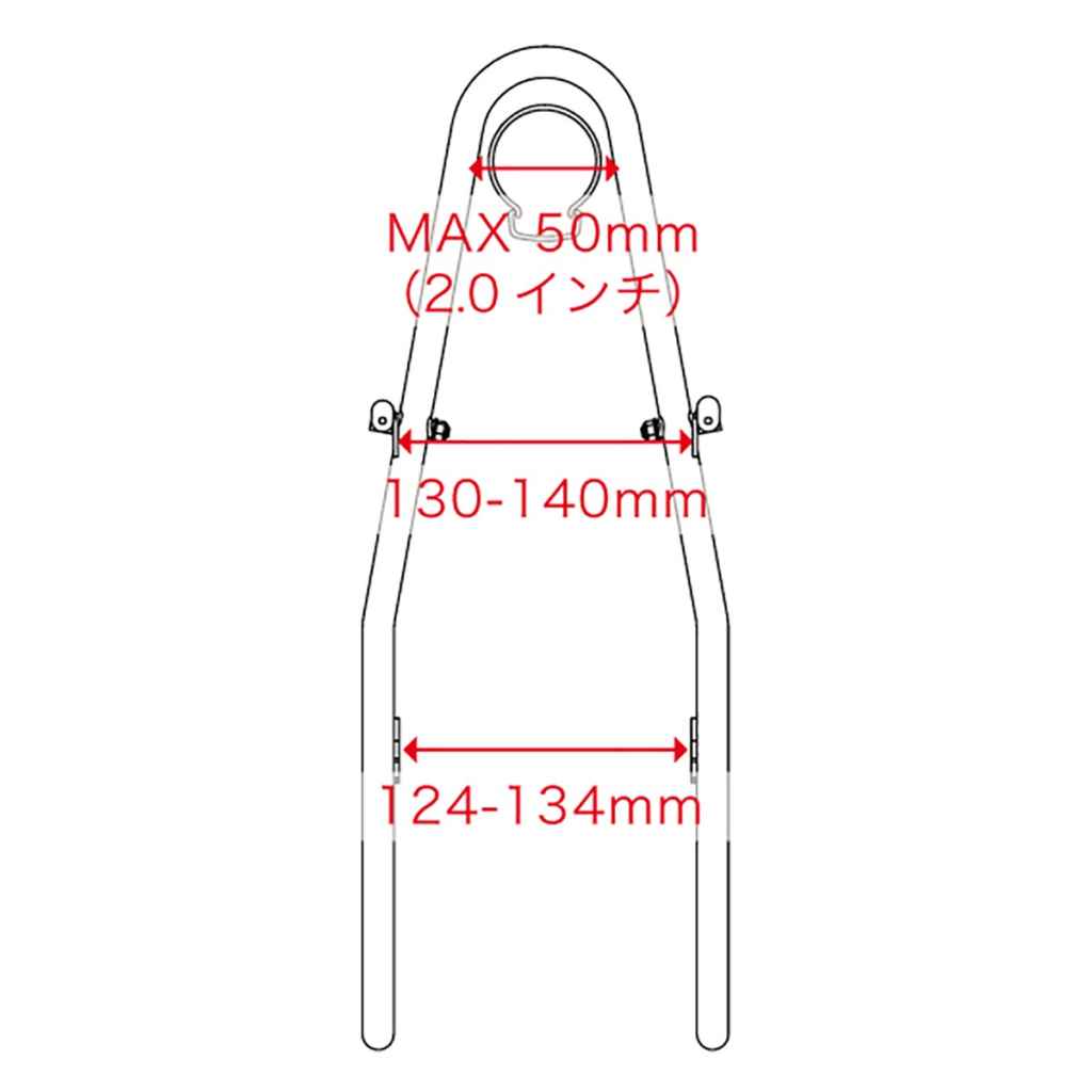 TUBUS* tara front rack (silver) - BLUE LUG GLOBAL ONLINE STORE