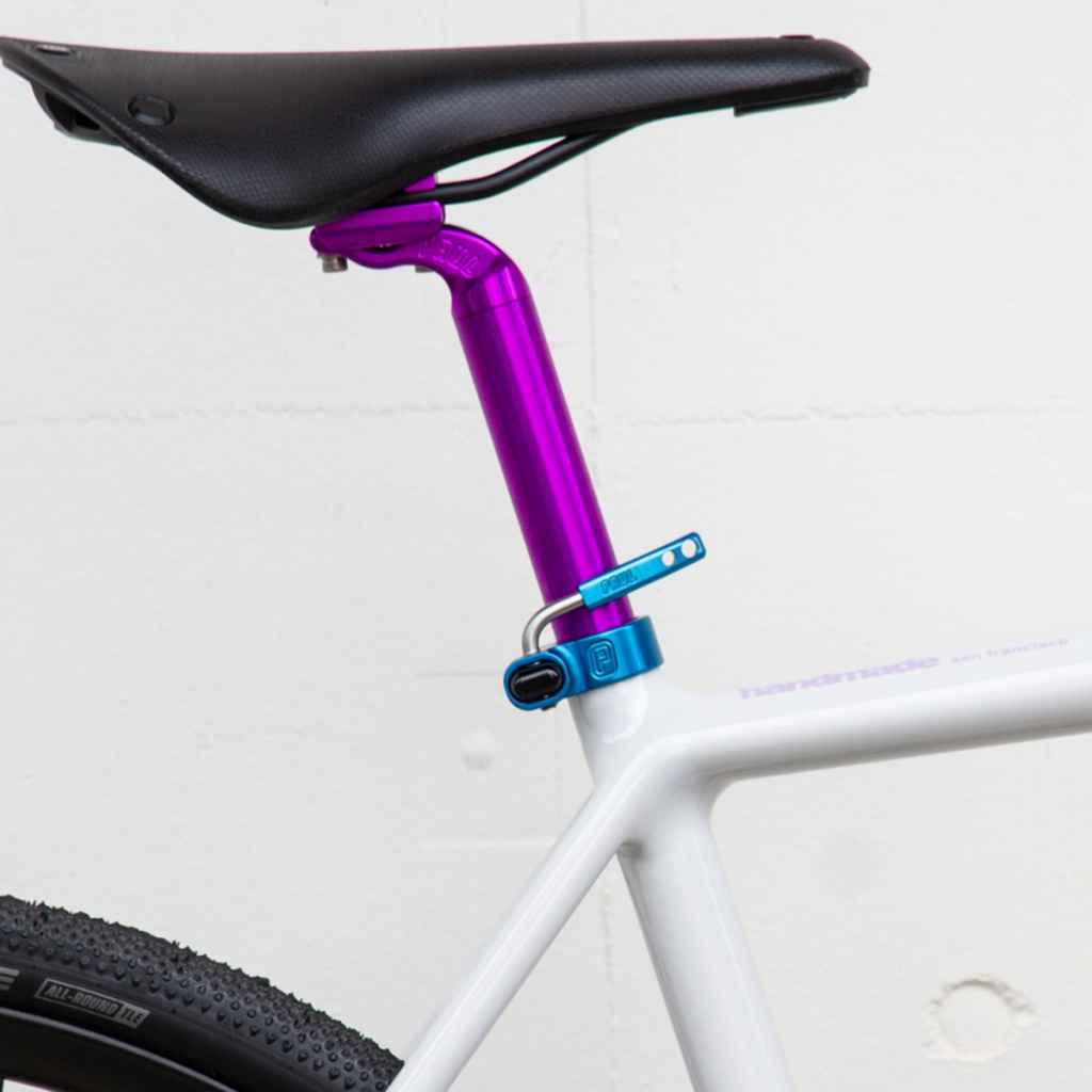 PAUL* quick release seatpost collar (blue/black) - BLUE LUG