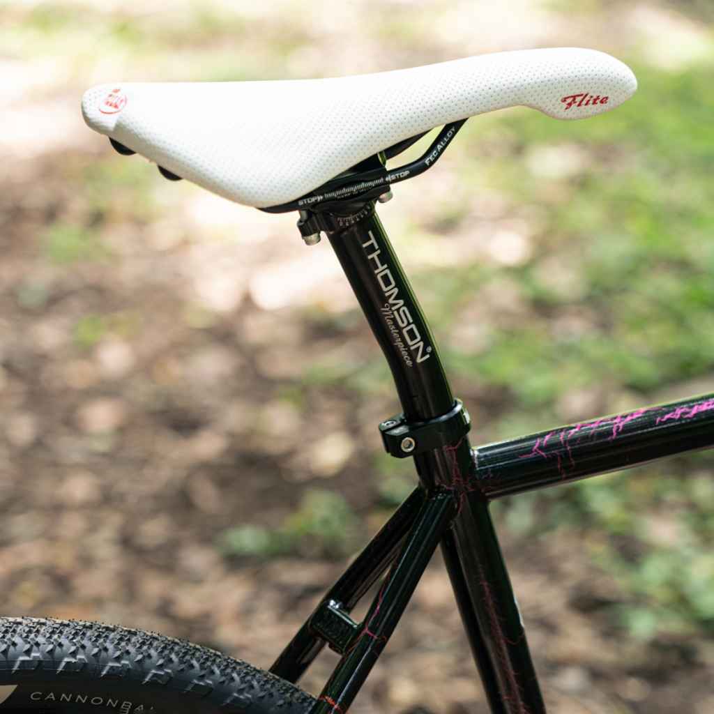 THOMSON* masterpiece setback seatpost (silver) - BLUE LUG