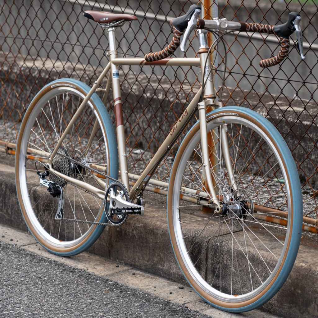 ALL-CITY* space horse disc frame set (champagne) - BLUE LUG GLOBAL