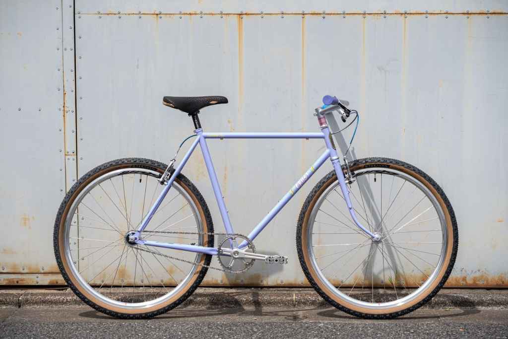 VELOCITY×PHILWOOD* quill track wheel front (polish) - BLUE