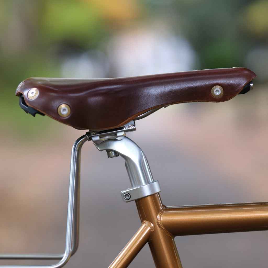 BERTHOUD* aravis leather saddle (brown) - BLUE LUG GLOBAL ONLINE STORE