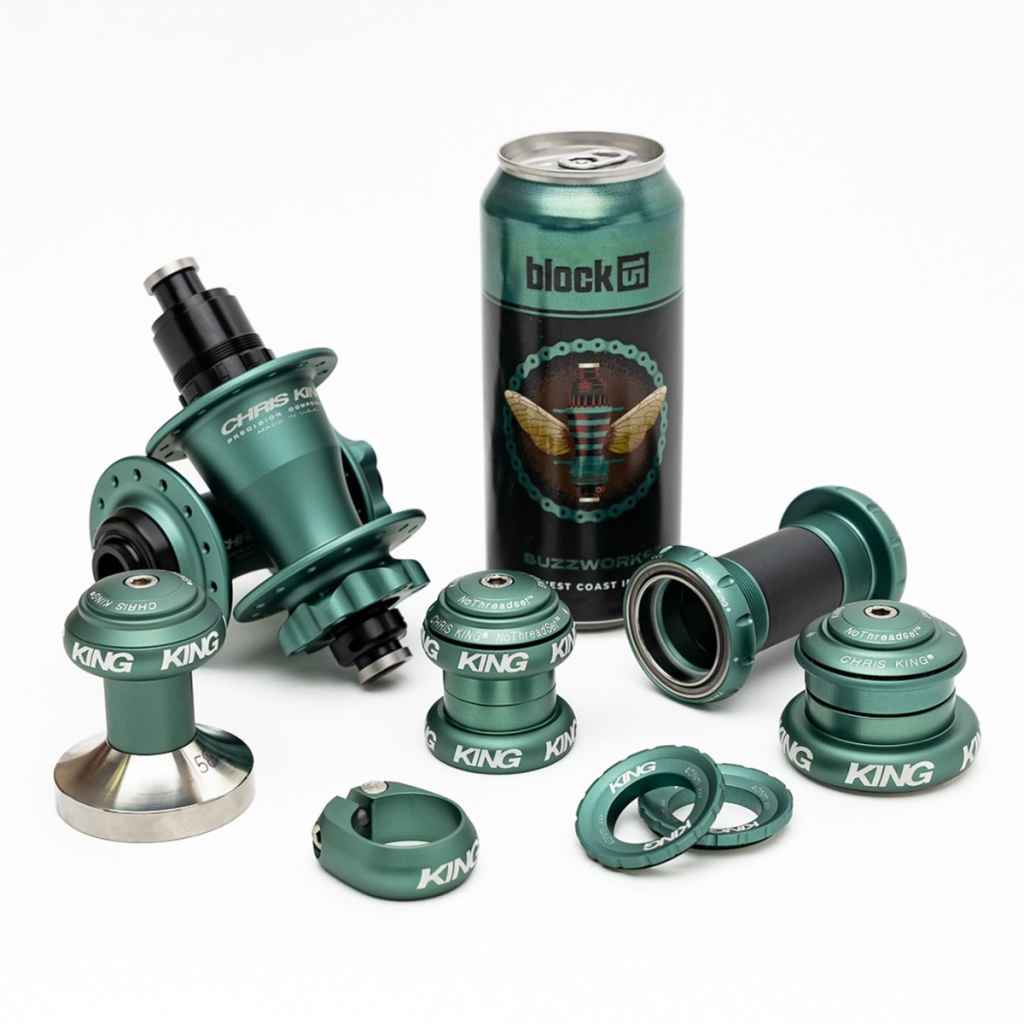 CHRIS KING* nothreadset 1 1/8 inch (matte jade) - BLUE LUG