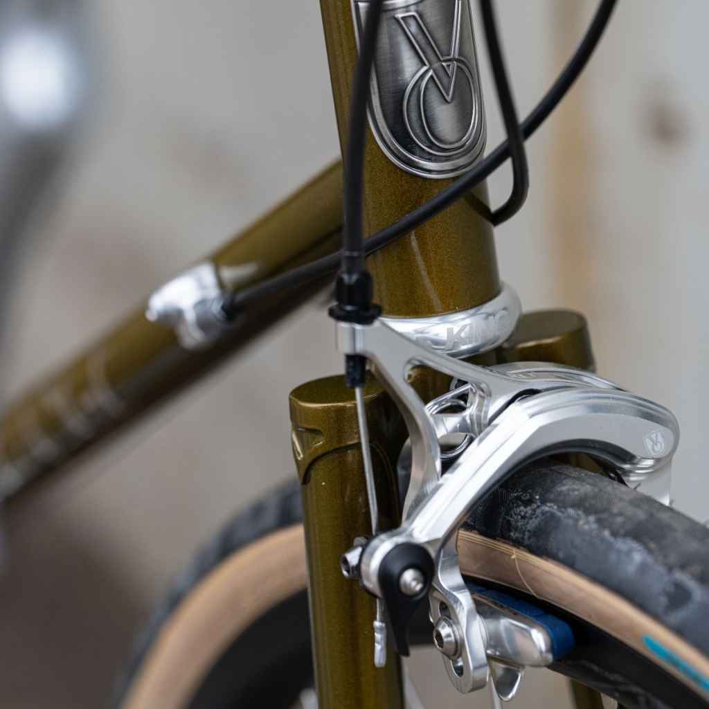 VELO ORANGE* grand cru long reach brake set (silver) - BLUE LUG