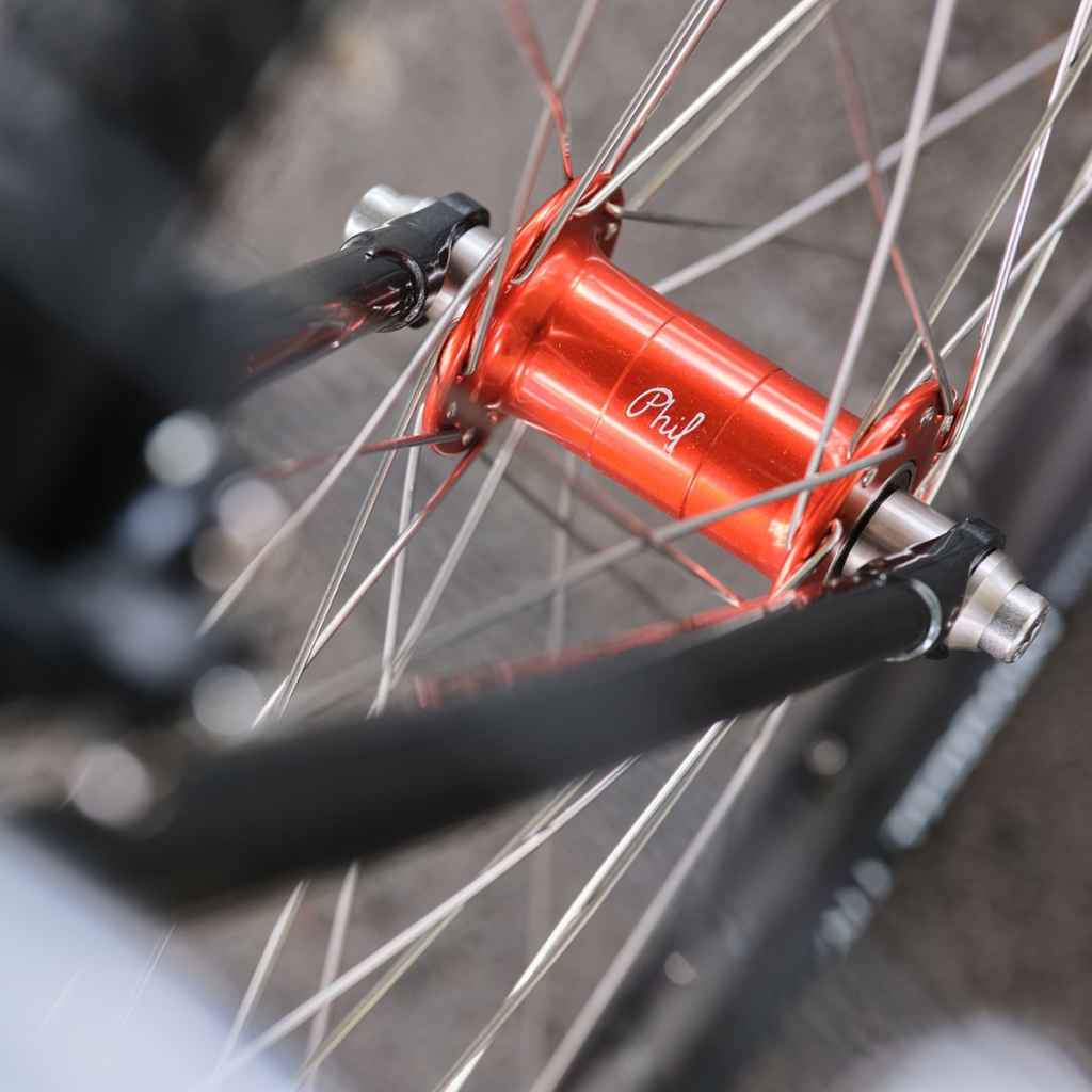 PHILWOOD* low flange track hub set (LTD orange/single fixed