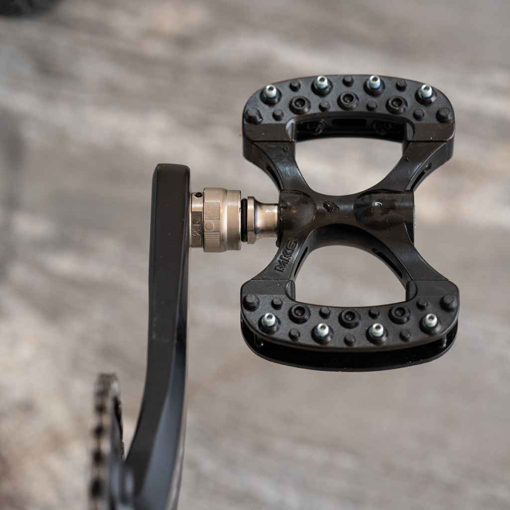 mks gamma pedals black silver - Cykel-co