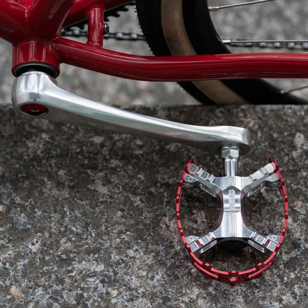 【最安値挑戦】 XC-III MKS* bear STORE ONLINE GLOBAL LUG BLUE - (red) pedal trap パーツ