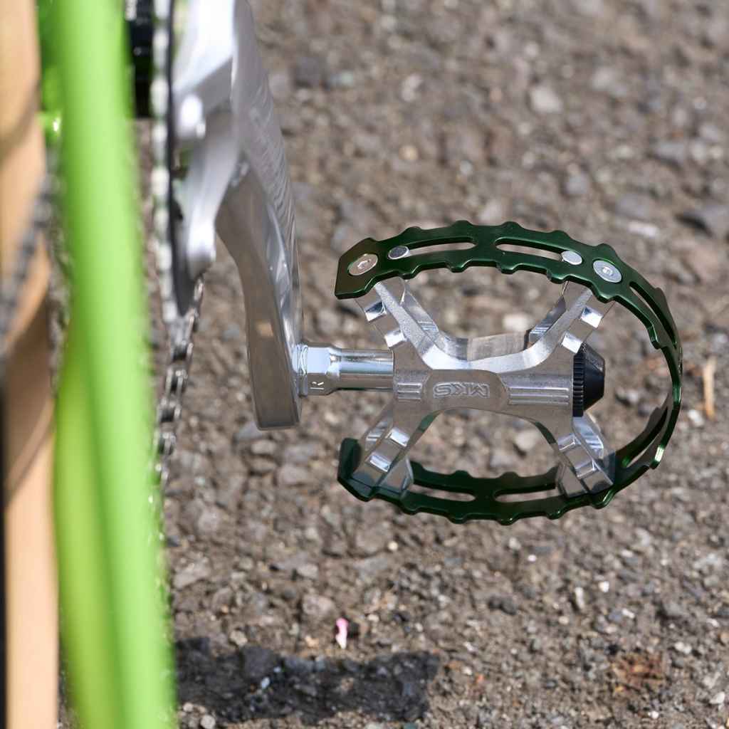 MKS* XC-III bear trap pedal (green) - BLUE LUG GLOBAL ONLINE