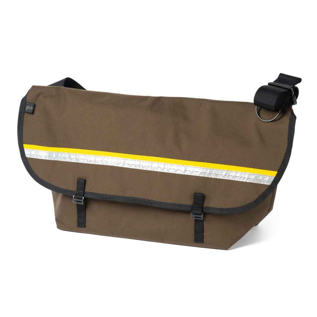 BLUE LUG* the messenger bag (brown/yellow) - BLUE LUG GLOBAL