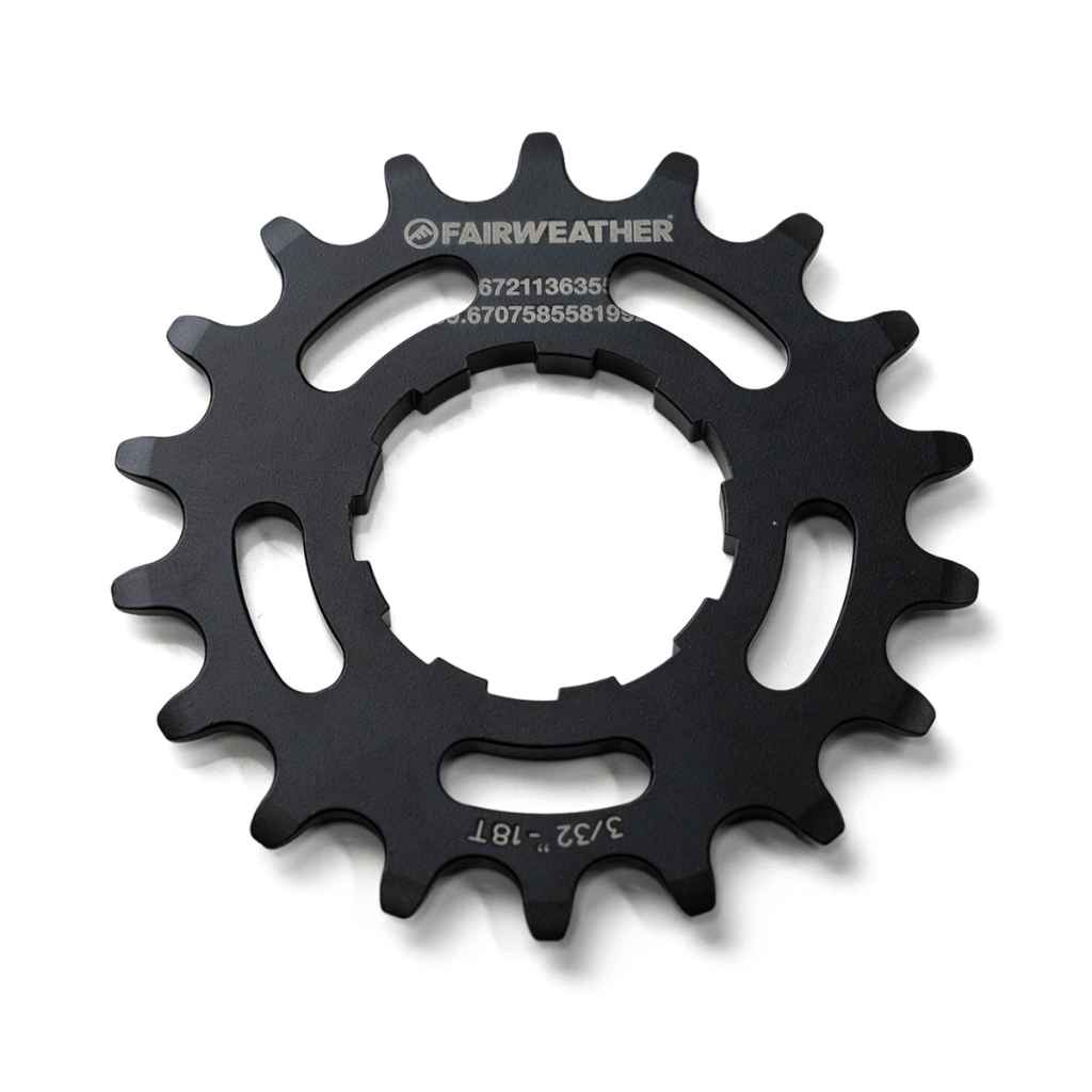 パーツ FAIRWEATHER single speed spacer kit 18T FAIRWEATHER* single speed spacer kit (black/18t) - BLUE LUG GLOBAL