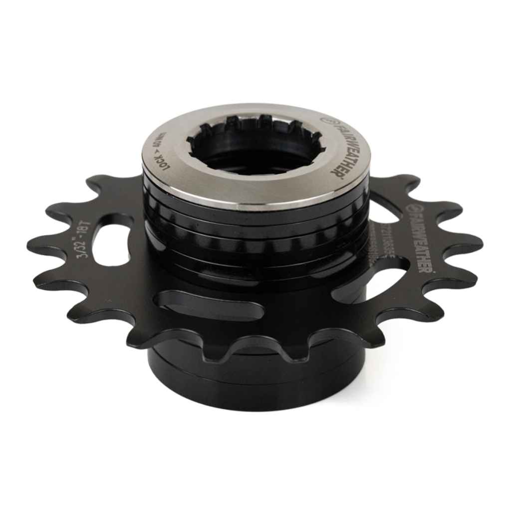 FAIRWEATHER* single speed spacer kit (black/18t) - BLUE LUG GLOBAL