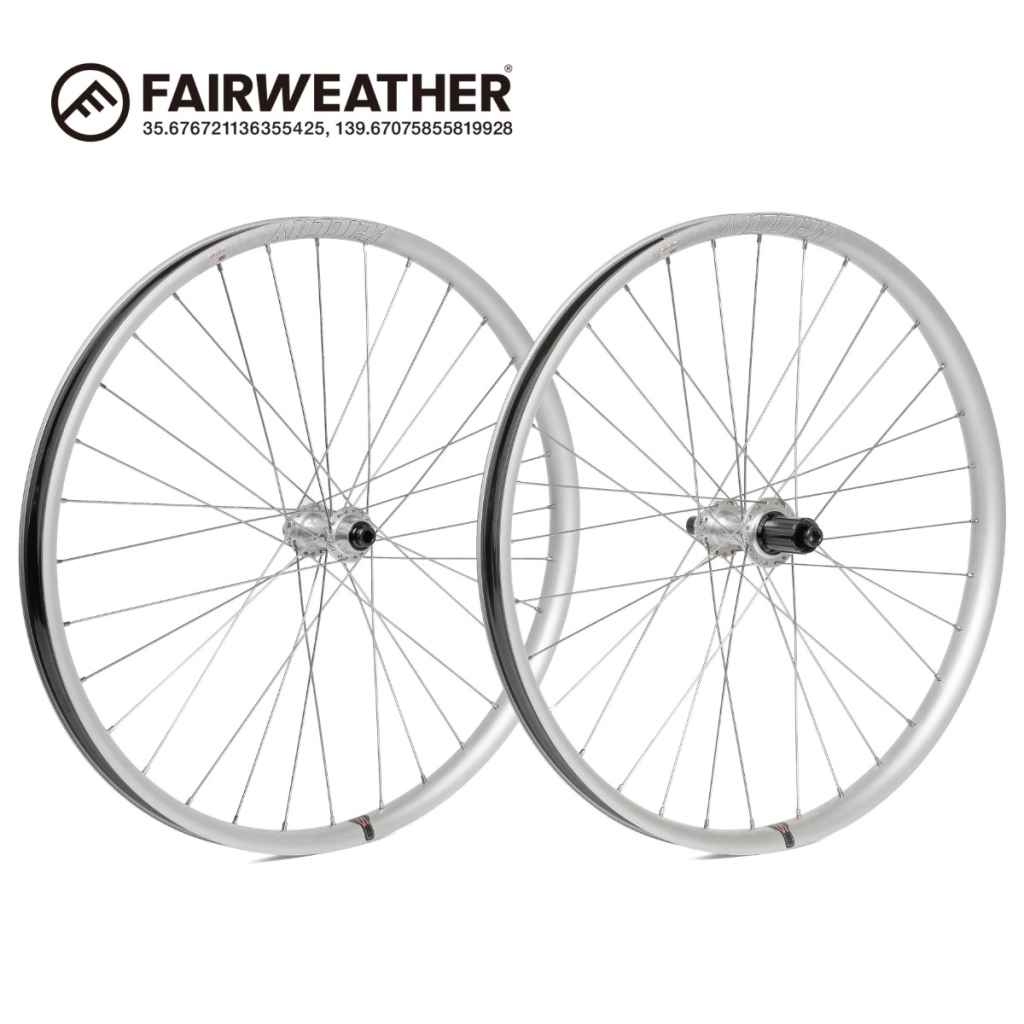 FAIRWEATHER×VELOCITY* blunt ss all road wheel 650b (silver) - BLUE