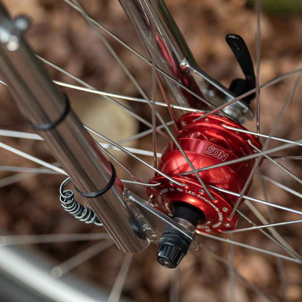 SON NABENDYNAMO* SON delux centerlock disc (red) - BLUE LUG GLOBAL