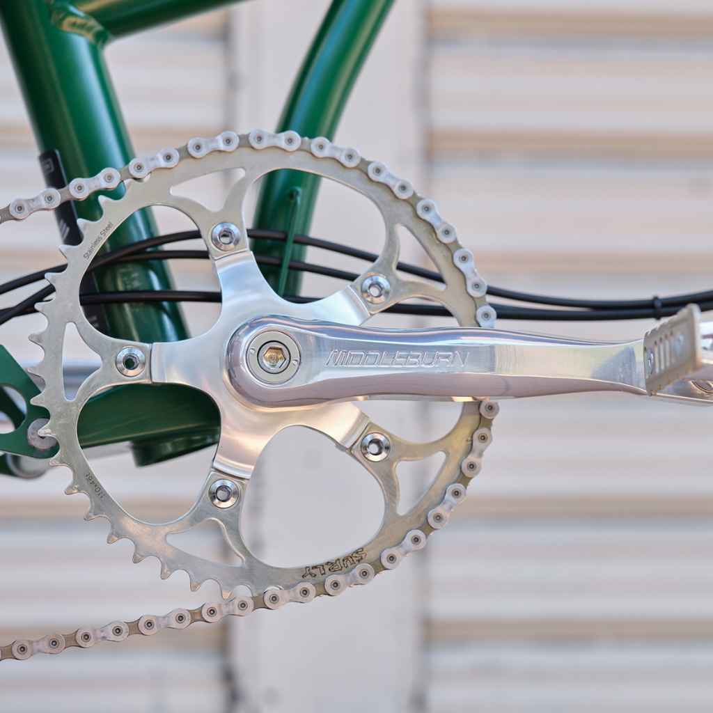 MIDDLEBURN RS7 square taper crank ブルーラグ MIDDLEBURN* RS7 MTB square taper crank (silver) - BLUE LUG
