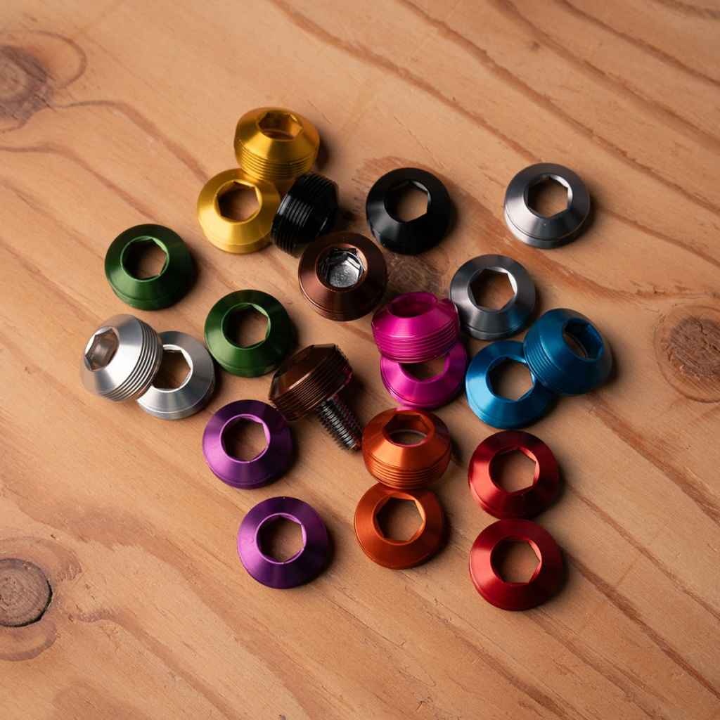 BLUE LUG* bumpy crank cap set (black) - BLUE LUG GLOBAL ONLINE STORE