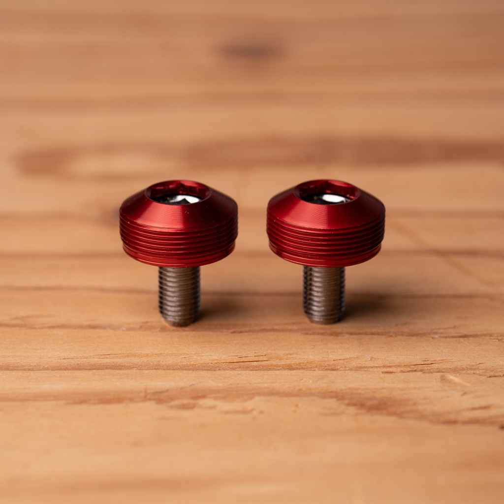 BLUE LUG* bumpy crank cap set (red) - BLUE LUG GLOBAL ONLINE STORE