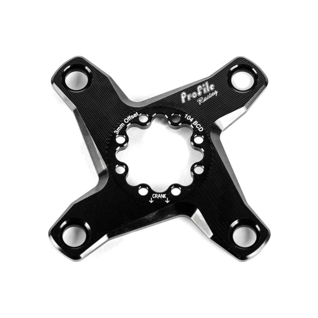 Profile Racing（プロファイルレーシング）5アームスパイダー PROFILE RACING* elite AL SINGLE spider (black) - BLUE LUG GLOBAL