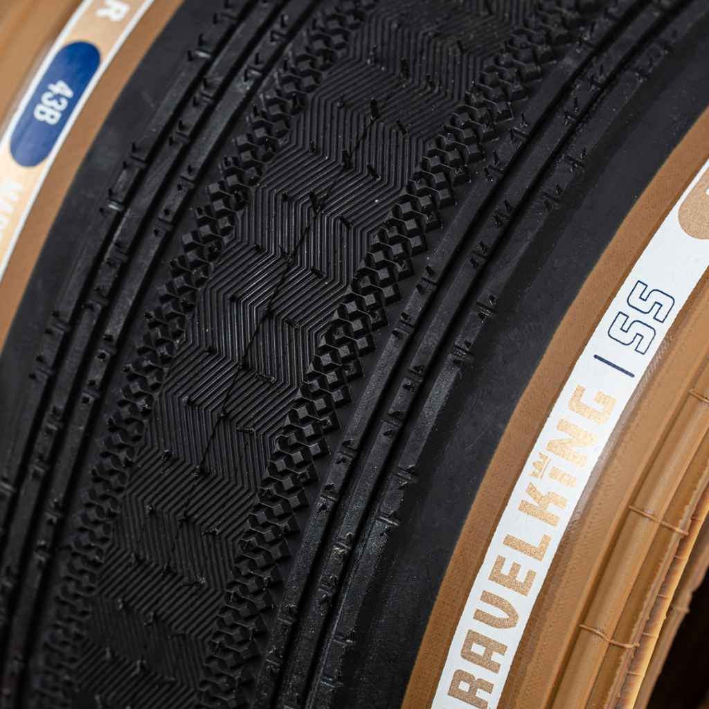 gravel king SS 黒/茶 650b×43b(27.5×1.75) Panaracer GravelKing SS Tire - 650b x 43 / 27.5 x 1.75