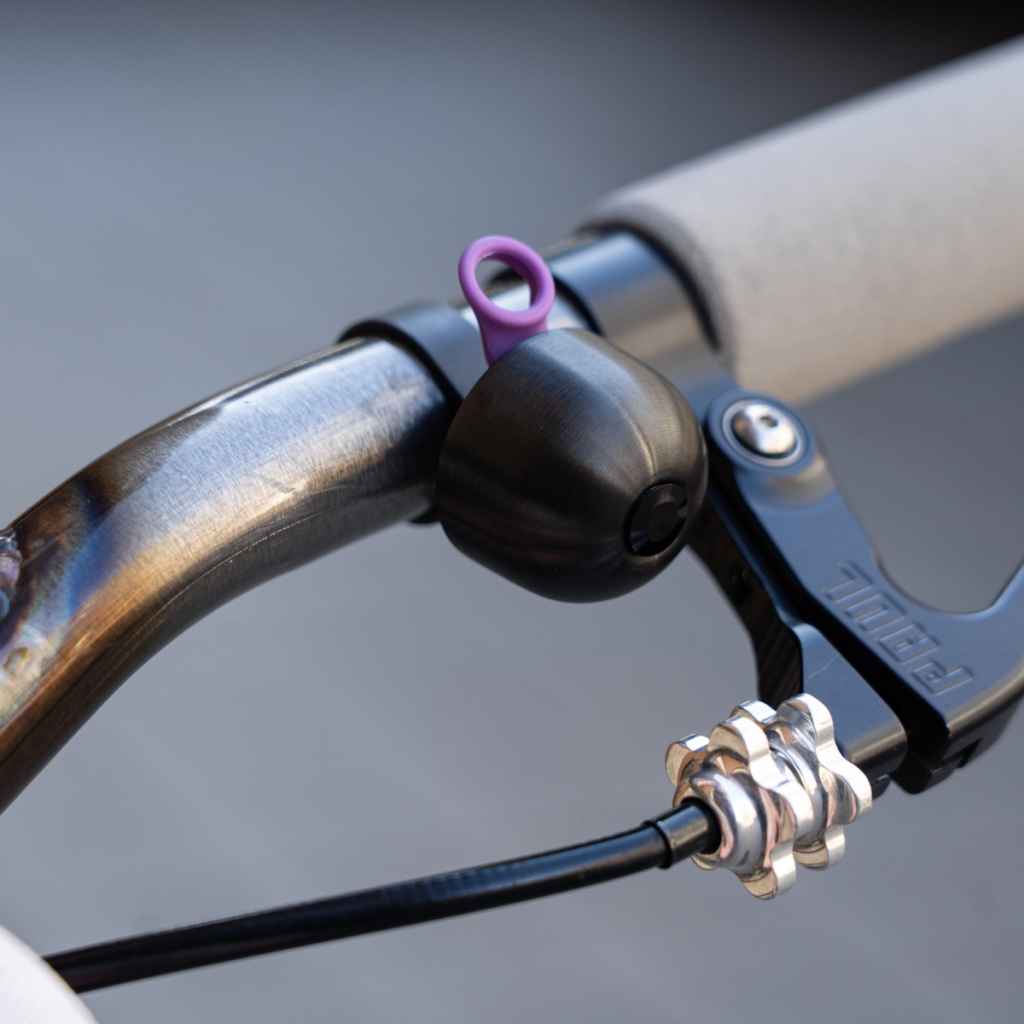 SPURCYCLE* compact bell (black/purple) - BLUE LUG GLOBAL ONLINE STORE
