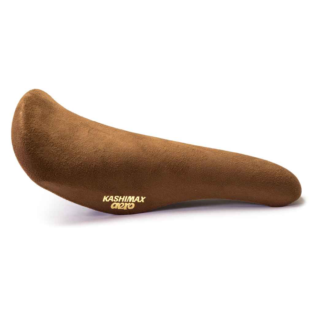 KASHIMAX* kashimax aero saddle (brown suede) - BLUE LUG