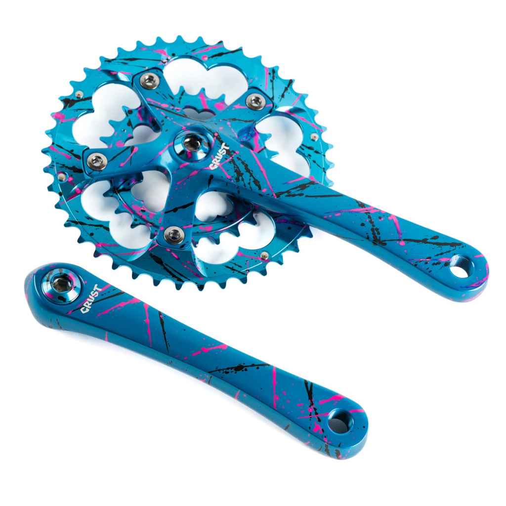 CRUST BIKES* heartbreaker crankset (splash) - BLUE LUG GLOBAL