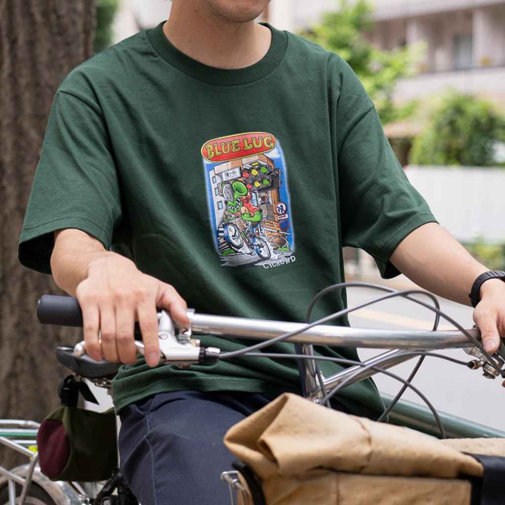 BLUELUG* ride fink t-shirt (forest green) - BLUE LUG GLOBAL ONLINE