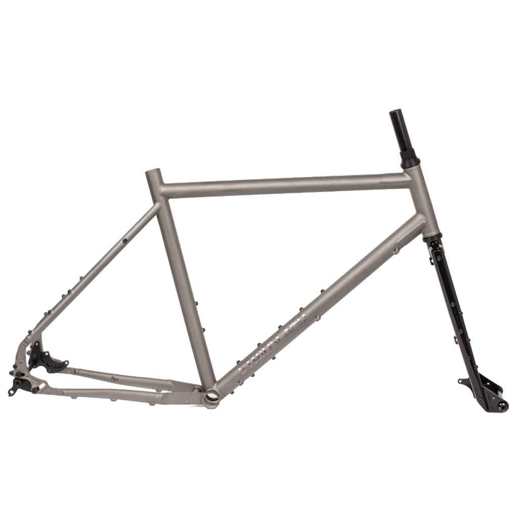 STRIDSLAND* beachcomber Ti frame kit (steel fork) - BLUE LUG