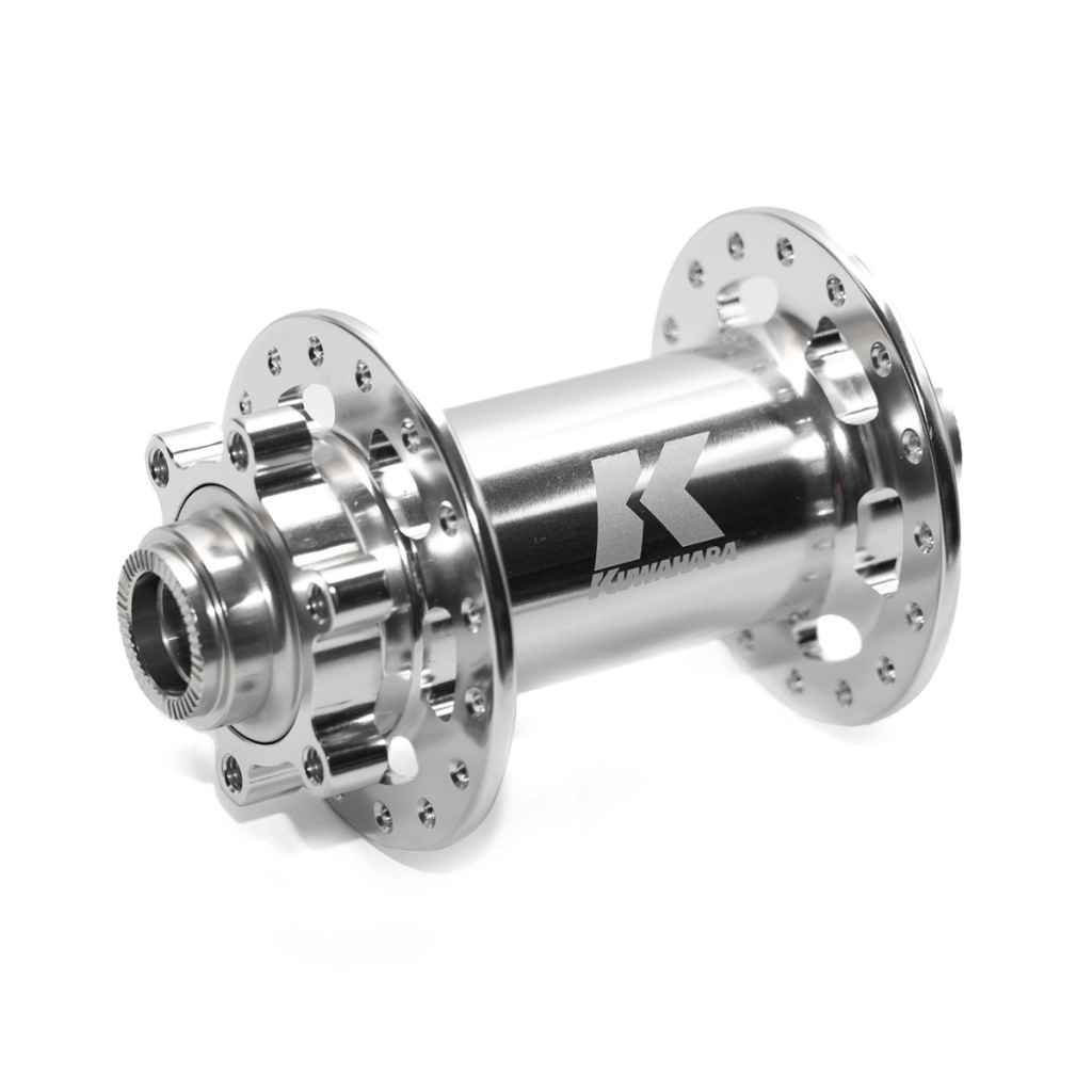 クワハラ ハブ Diavolo V2　スルーアクスル前後 KUWAHARA* diavolo v2 boost hub front (silver) - BLUE LUG