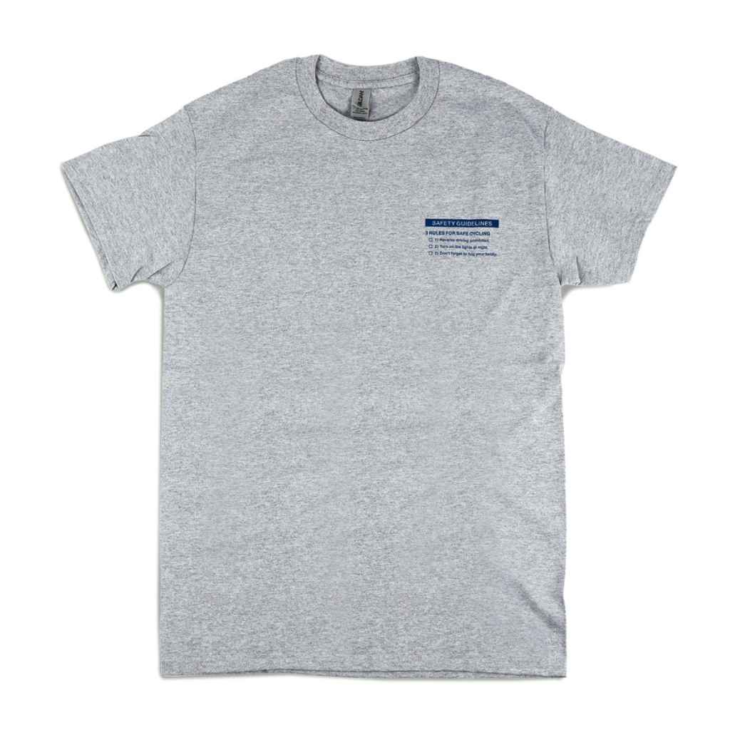 *BLUE LUG* safe ride t-shirt (grey)