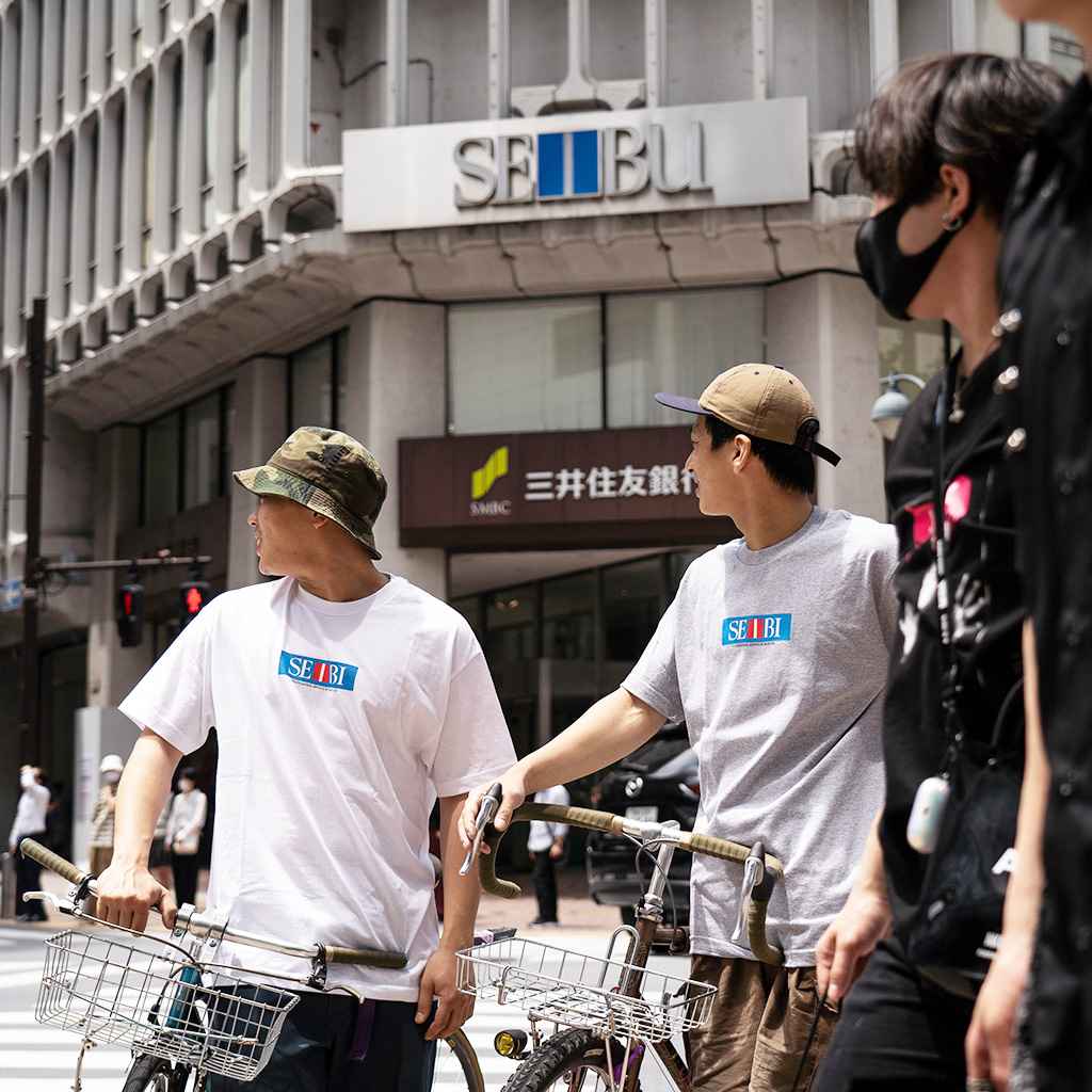 BLUE LUG* SEIBI t-shirt (white) - BLUE LUG GLOBAL ONLINE STORE