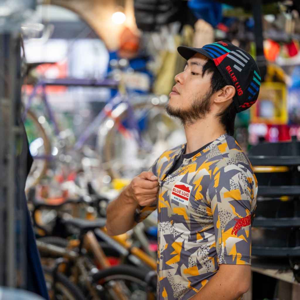 BLUE LUG* original cycle cap (black) - BLUE LUG GLOBAL ONLINE STORE