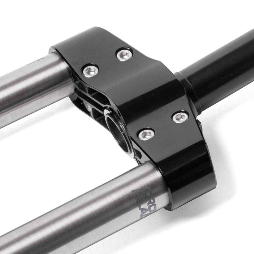 CYBER CYCLES* titanium cross blade dsc fork - BLUE LUG GLOBAL