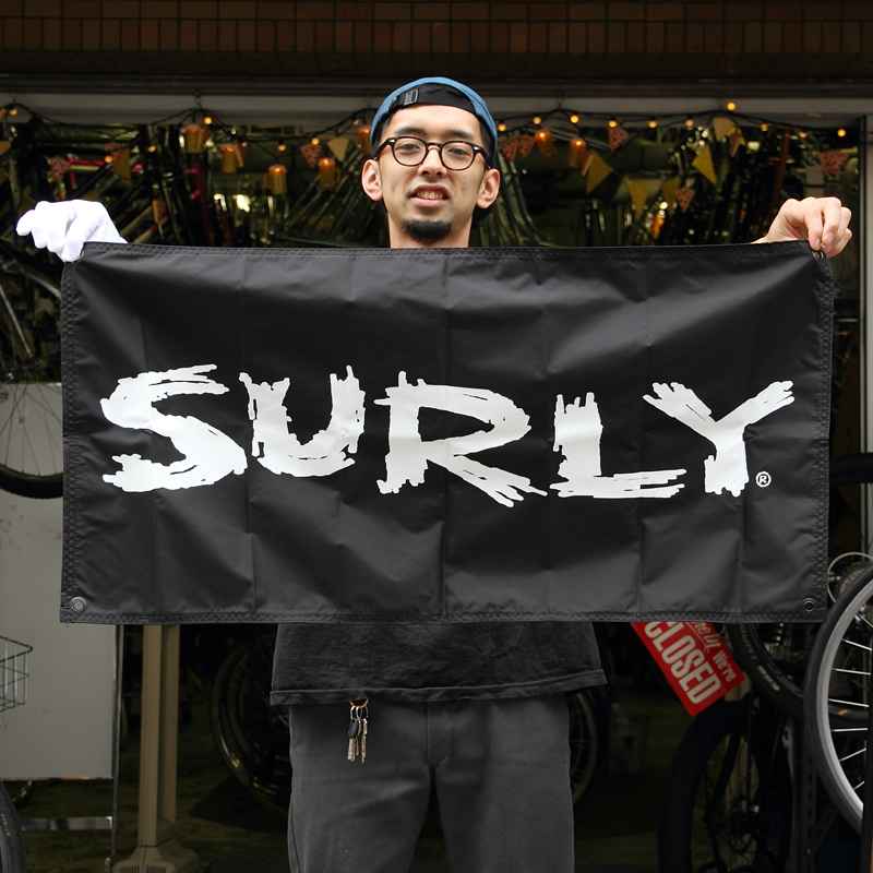 サーリー SURLY BANNER バナー　93×46 SURLY* shop banner (small) - BLUE LUG GLOBAL ONLINE STORE