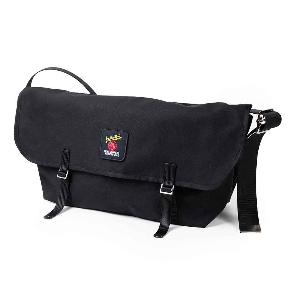 DE MARTINI* 3602 messenger bag (canvas black) - BLUE LUG