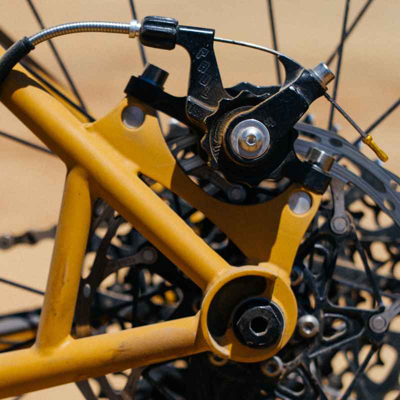 PAUL* klamper post mount disc calliper (all black) - BLUE