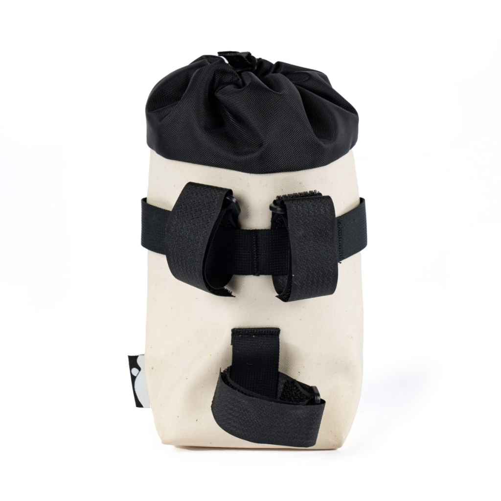 TEMBEA×FRIDAY* flower embroidery stem bag (natural) - BLUE LUG